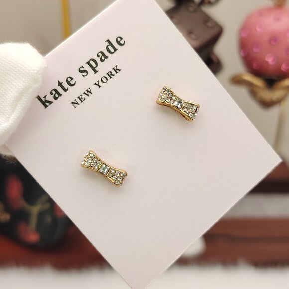 kate spade Jewelry - Kate Spade New York Pave Bow Stud Earrings